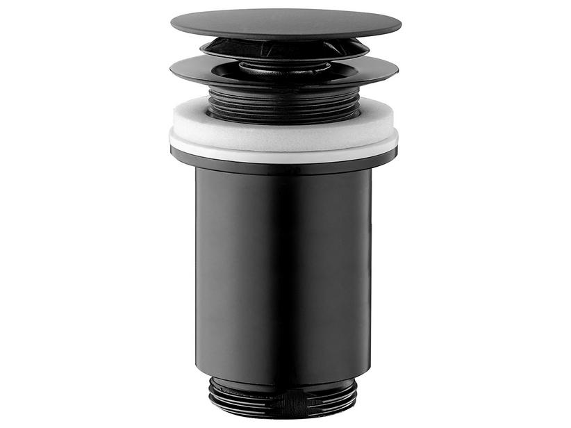 Bonde de lavabo click clack Forever H90 mm universelle noir mat | IperCeramica Bonde de lavabo click clack Forever H90 mm universelle noir mat | IperCeramica