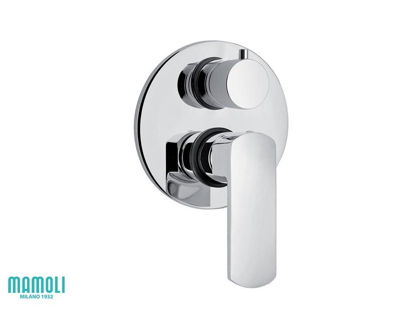 Plaque pour mitigeur monocommande douche encastré Martina avec inverseur chrome | IperCeramica Plaque pour mitigeur monocommande douche encastré Martina avec inverseur chrome | IperCeramica