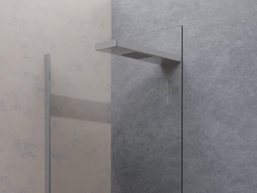 Pomme haute de douche intégrée pour douche à l'italienne Plano 70 cm inox brillant | IperCeramica Pomme haute de douche intégrée pour douche à l'italienne Plano 70 cm inox brillant | IperCeramica