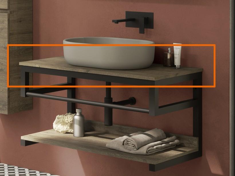 Plan pour lavabo Purestone 100x49 h2 Sherwood | IperCeramica Plan pour lavabo Purestone 100x49 h2 Sherwood | IperCeramica