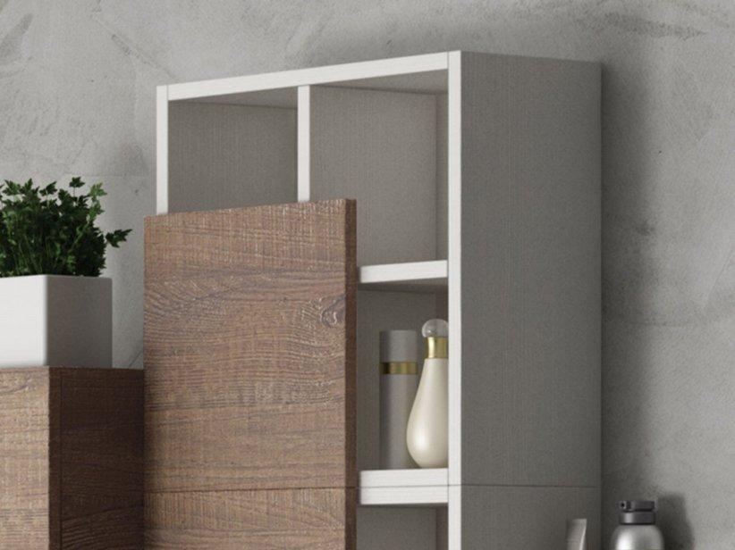 Placard de salle de bains Qubo ouvert h45 blanc Matrix | IperCeramica Placard de salle de bains Qubo ouvert h45 blanc Matrix | IperCeramica