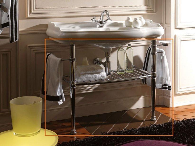 Structure porte-lavabo Retrò 100 cm laiton chrome | IperCeramica Structure porte-lavabo Retrò 100 cm laiton chrome | IperCeramica