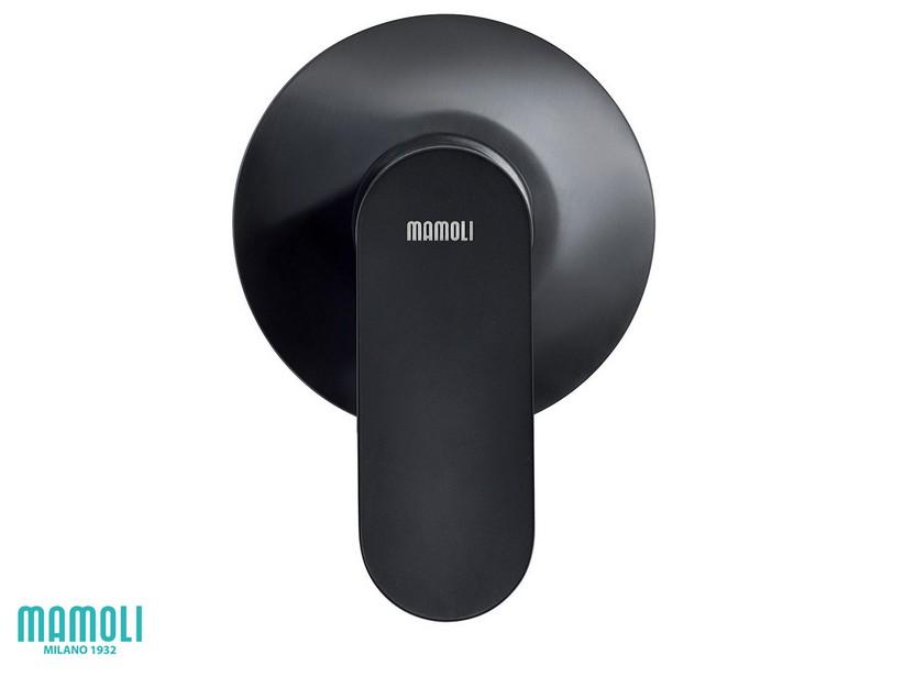 Plaque pour mitigeur monocommande douche encastré Sadler noir mat | IperCeramica Plaque pour mitigeur monocommande douche encastré Sadler noir mat | IperCeramica