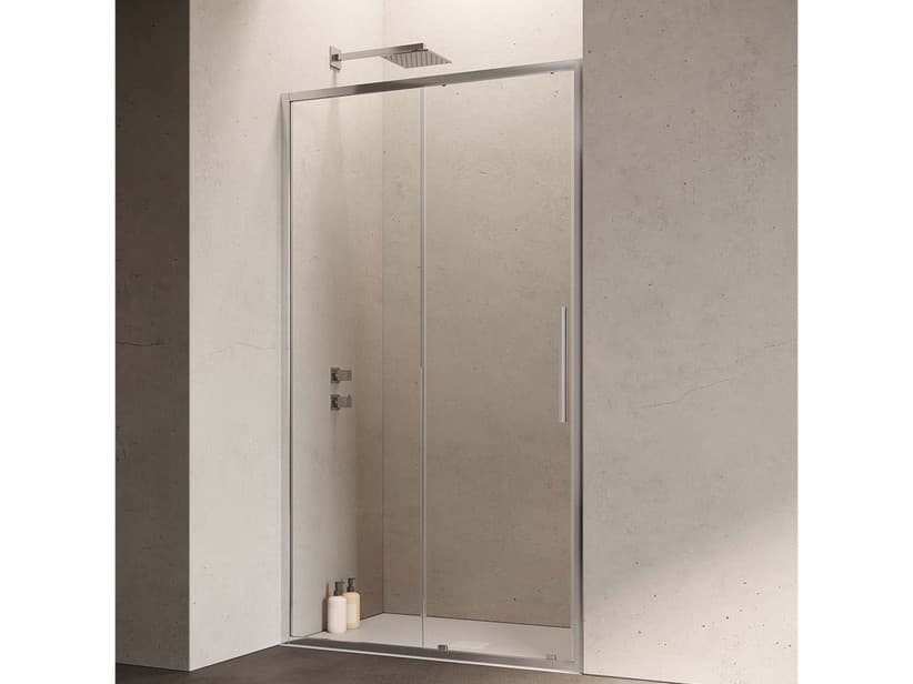 Porte de douche coulissante Sax ext 97/101 verre 6 mm transparent chrome | IperCeramica Porte de douche coulissante Sax ext 97/101 verre 6 mm transparent chrome | IperCeramica