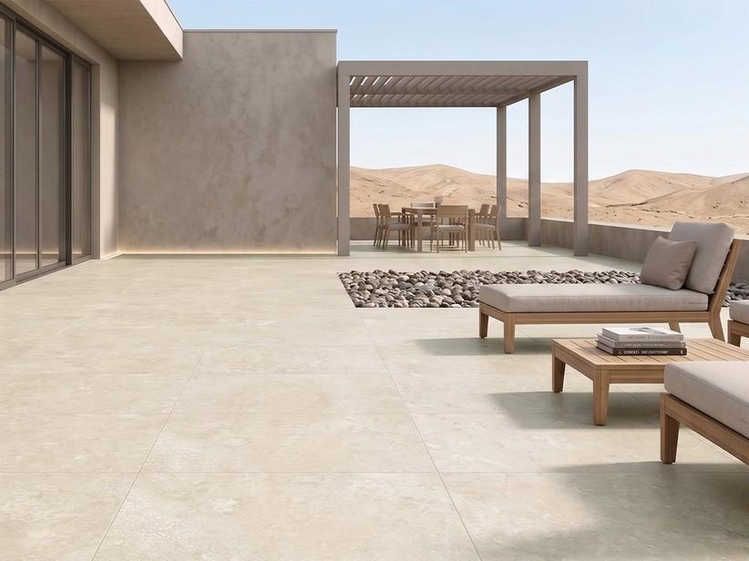 Carrelage extérieur Scabas Beige XOUT 60x120 grès cérame ép. 20 mm rectifié effet pierre | IperCeramica Carrelage extérieur Scabas Beige XOUT 60x120 grès cérame ép. 20 mm rectifié effet pierre | IperCeramica