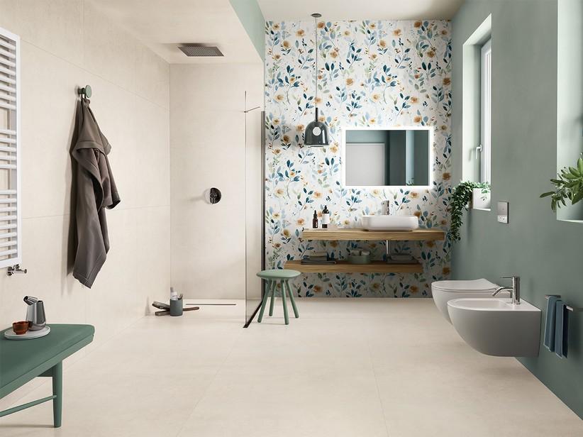 Carrelage extra-fin 3,5 mm Slim Beton White 100x100 grès cérame effet béton blanc | IperCeramica Carrelage extra-fin 3,5 mm Slim Beton White 100x100 grès cérame effet béton blanc | IperCeramica