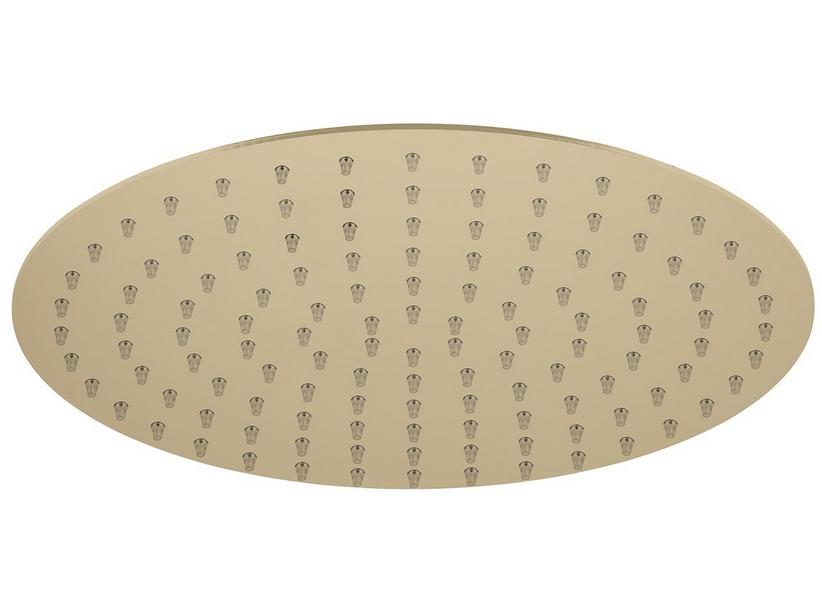 Pomme de douche Stelo Ø25 cm acier rond or satiné | IperCeramica Pomme de douche Stelo Ø25 cm acier rond or satiné | IperCeramica