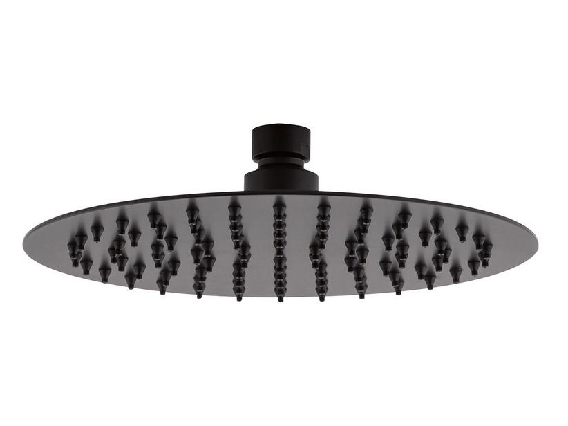 Pomme haute de douche Warrior Ø 20 cm acier inox ronde noire mate | IperCeramica Pomme haute de douche Warrior Ø 20 cm acier inox ronde noire mate | IperCeramica