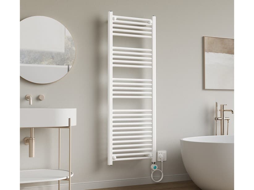 Radiateur sèche-serviettes Flame EL 137,5x48 blanc mat | IperCeramica Radiateur sèche-serviettes Flame EL 137,5x48 blanc mat | IperCeramica
