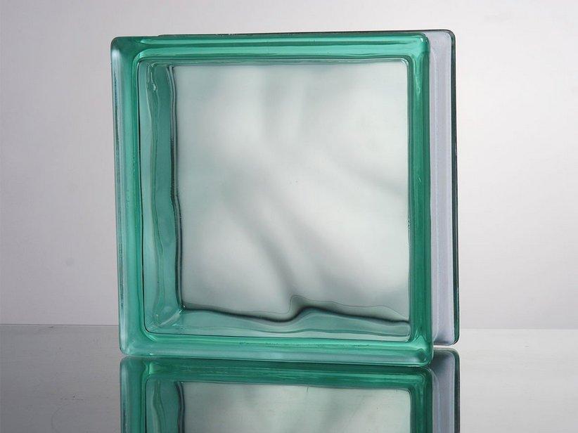 Brique de verre Cloudy Turquoise 19x19x8 | IperCeramica Brique de verre Cloudy Turquoise 19x19x8 | IperCeramica