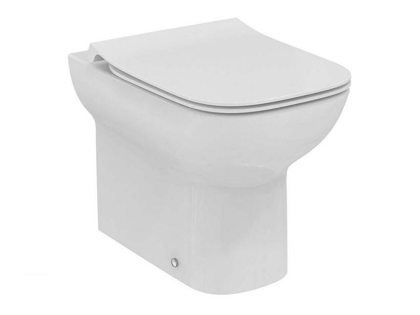 WC à poser Ideal Standard i.Life A Rimless adossé au mur blanc | IperCeramica WC à poser Ideal Standard i.Life A Rimless adossé au mur blanc | IperCeramica