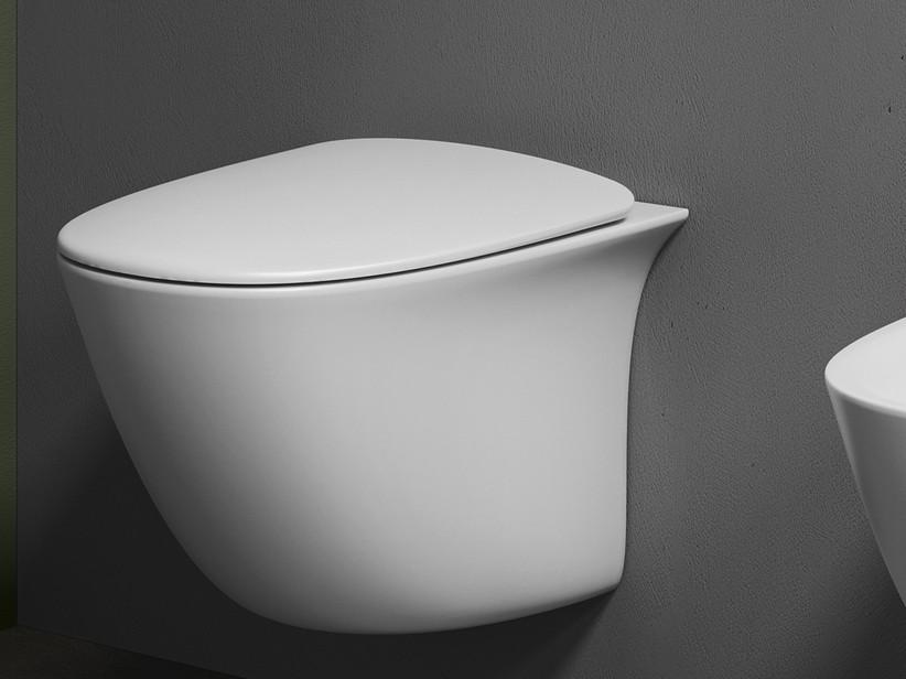 WC suspendu Berlino Compact Rimless 48 cm économie d’eau blanc | IperCeramica WC suspendu Berlino Compact Rimless 48 cm économie d’eau blanc | IperCeramica