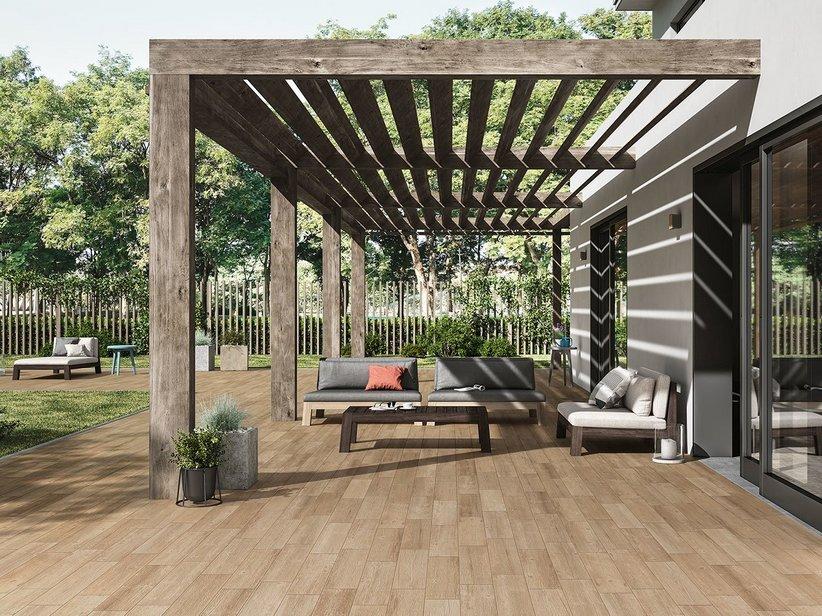 Carrelage extérieur Yukon Miele 15,2x60,5 grès cérame effet bois naturel | IperCeramica Carrelage extérieur Yukon Miele 15,2x60,5 grès cérame effet bois naturel | IperCeramica