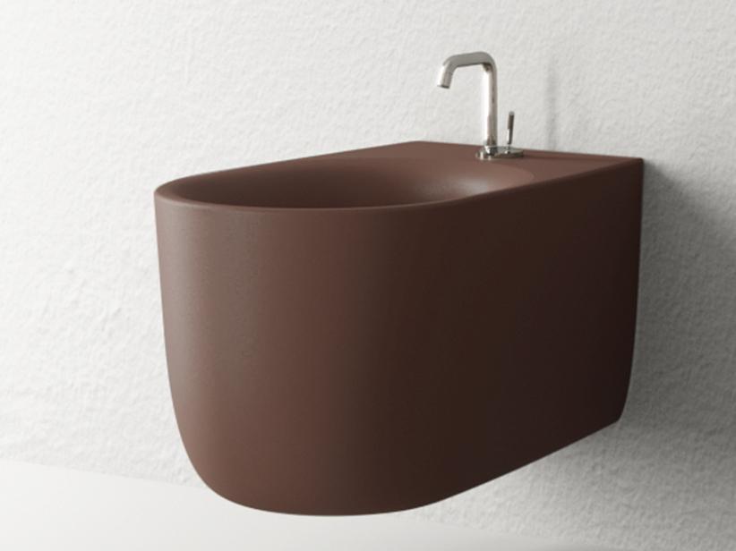 Hänge-Bidet Nolita Burgunderrot Matt | IperCeramica Hänge-Bidet Nolita Burgunderrot Matt | IperCeramica