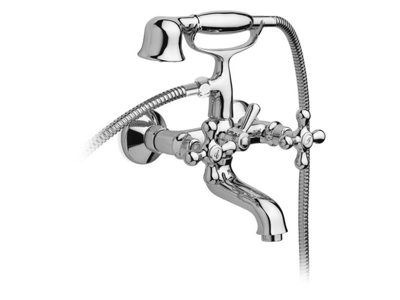 ZWEIGRIFF-WANNENARMATUR FÜR WANDMONTAGE MIT HANDBRAUSE OLIMPIA CHROM | IperCeramica ZWEIGRIFF-WANNENARMATUR FÜR WANDMONTAGE MIT HANDBRAUSE OLIMPIA CHROM | IperCeramica