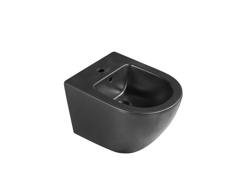 Hängendes Bidet Cardano 48,5x37 Schwarz Matt | IperCeramica Hängendes Bidet Cardano 48,5x37 Schwarz Matt | IperCeramica