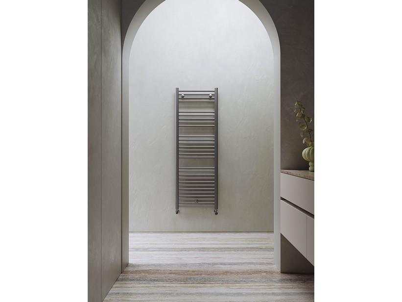 Handtuch-Designheizkörper Gardenia 50xH142 cm Gebürstetes Nickel | IperCeramica Handtuch-Designheizkörper Gardenia 50xH142 cm Gebürstetes Nickel | IperCeramica