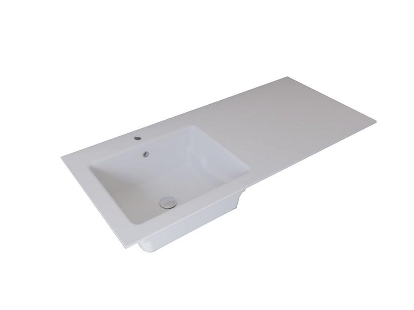 Waschtrog Unitop BONK Becken links 141x63,8 cm Weiß matt | IperCeramica Waschtrog Unitop BONK Becken links 141x63,8 cm Weiß matt | IperCeramica