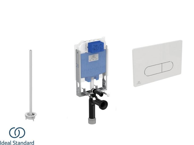 IDEAL STANDARD® Einbauspülkasten Modul 8 cm stark mit 2-Tasten-Betätigungsplatte OLEAS Weiß für Wand-WC Spülrandlos | IperCeramica IDEAL STANDARD® Einbauspülkasten Modul 8 cm stark mit 2-Tasten-Betätigungsplatte OLEAS Weiß für Wand-WC Spülrandlos | IperCeramica