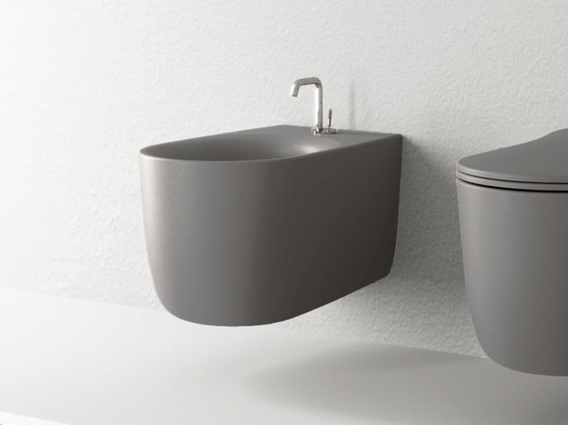 Wand-Bidet Nolita Dunkelgrau Matt | IperCeramica Wand-Bidet Nolita Dunkelgrau Matt | IperCeramica