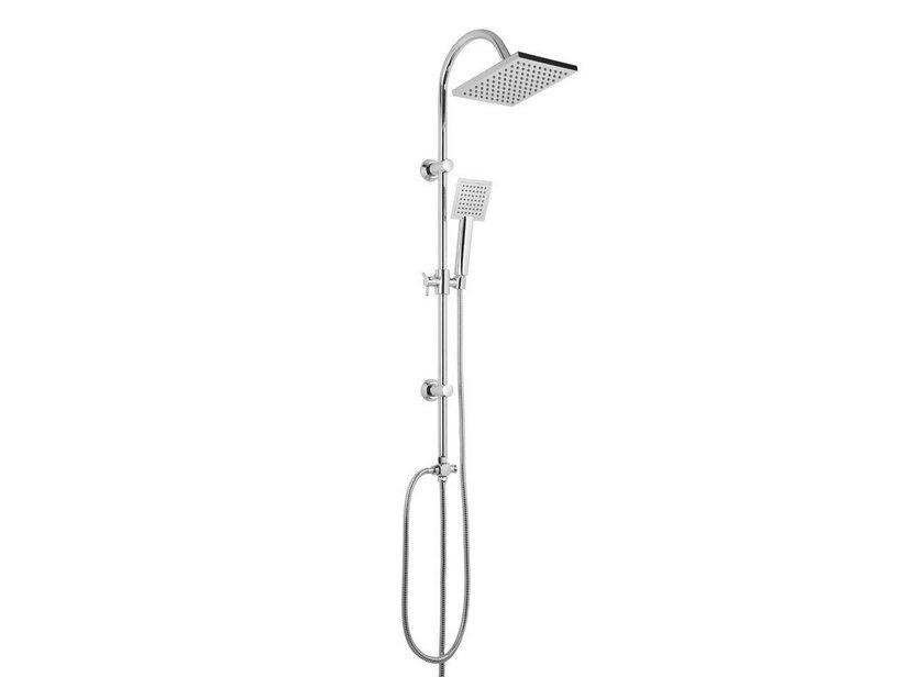 DUSCHSYSTEM SMART Q OHNE MISCHER MIT UMSCHALTVENTIL UND KOPFBRAUSE QUADRATISCH CHROM | IperCeramica DUSCHSYSTEM SMART Q OHNE MISCHER MIT UMSCHALTVENTIL UND KOPFBRAUSE QUADRATISCH CHROM | IperCeramica