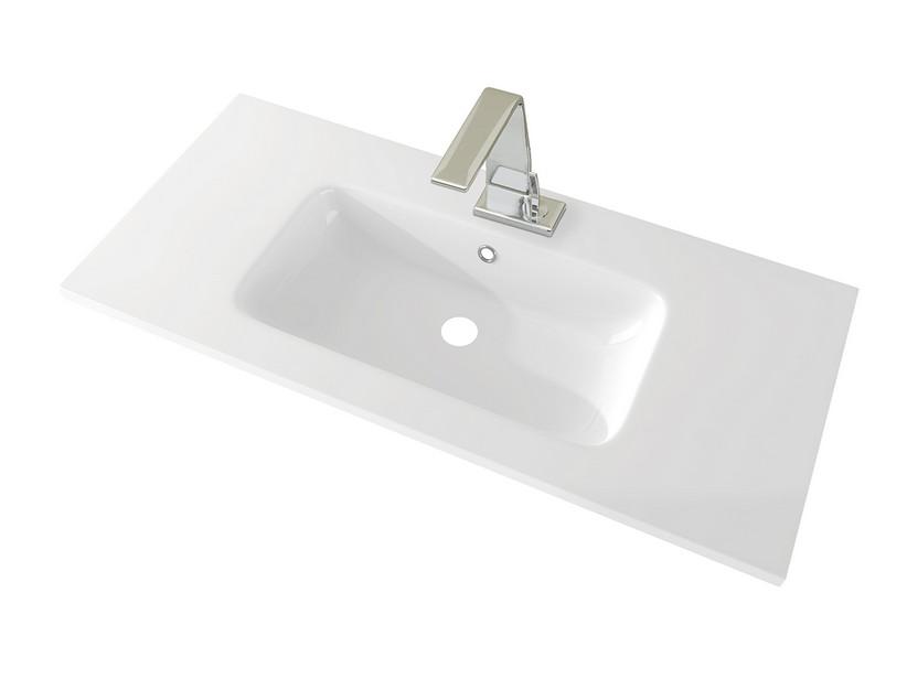 Einbauwaschbecken Unitop CLASSIC 101x46 cm Harz Weiß Glänzend | IperCeramica Einbauwaschbecken Unitop CLASSIC 101x46 cm Harz Weiß Glänzend | IperCeramica