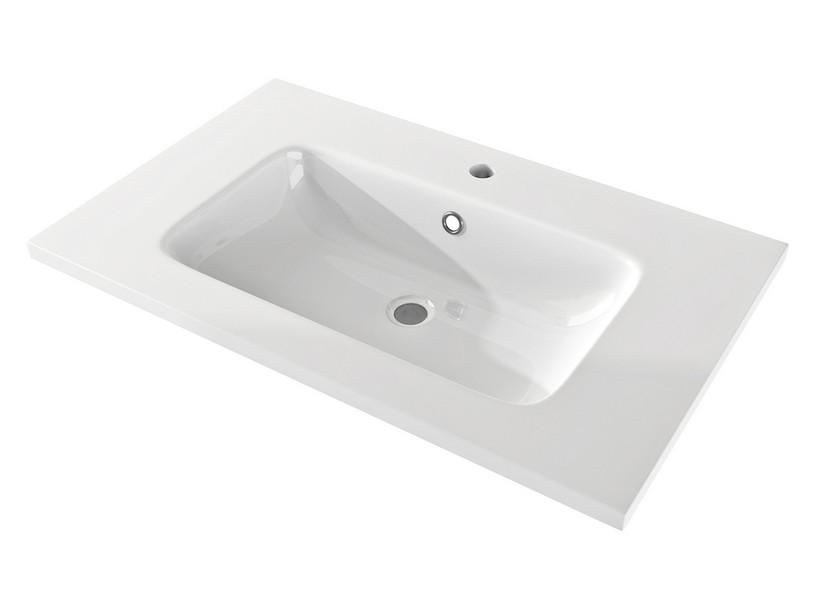 Einbauwaschbecken Unitop CLASSIC 75x46 cm Harz Weiß Glänzend | IperCeramica Einbauwaschbecken Unitop CLASSIC 75x46 cm Harz Weiß Glänzend | IperCeramica