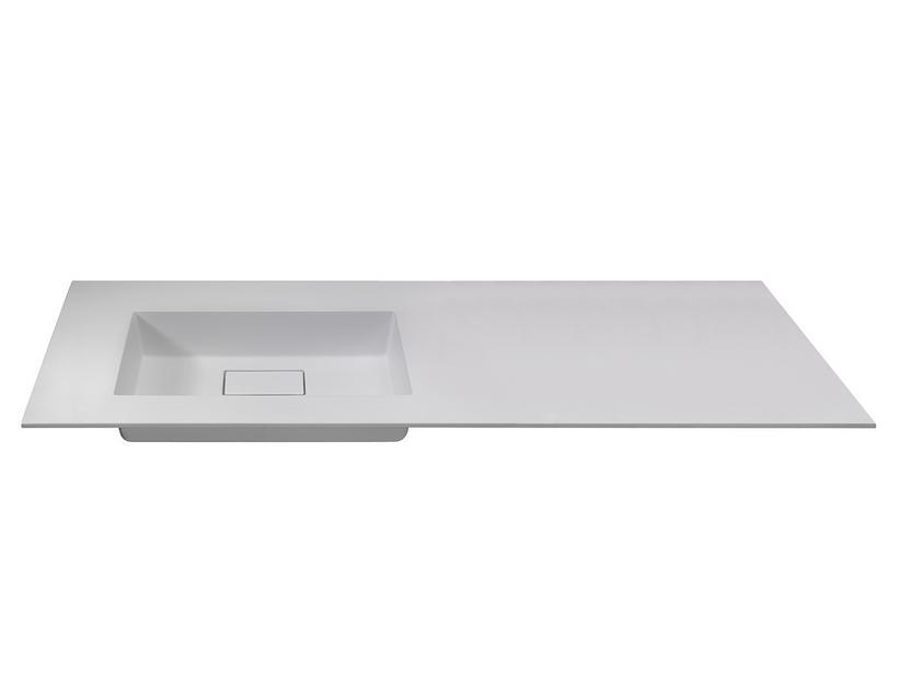 Einbauwaschbecken Unitop HIDE 160,5x51,5 links aus Harz Weiß Glänzend | IperCeramica Einbauwaschbecken Unitop HIDE 160,5x51,5 links aus Harz Weiß Glänzend | IperCeramica