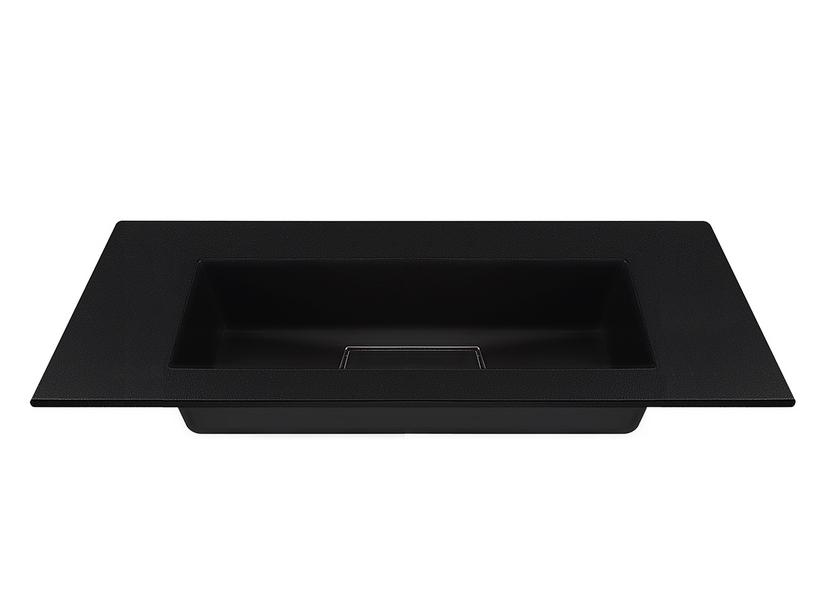Einbauwaschbecken Unitop HIDE PIETRA 90,5x51,5 aus Harz Schwarz Halbpoliert | IperCeramica Einbauwaschbecken Unitop HIDE PIETRA 90,5x51,5 aus Harz Schwarz Halbpoliert | IperCeramica