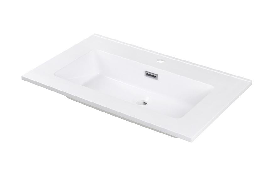 EINBAUWASCHBECKEN UNITOP SMILE 76X46 cm HARZ WEISS GLÄNZEND | IperCeramica EINBAUWASCHBECKEN UNITOP SMILE 76X46 cm HARZ WEISS GLÄNZEND | IperCeramica