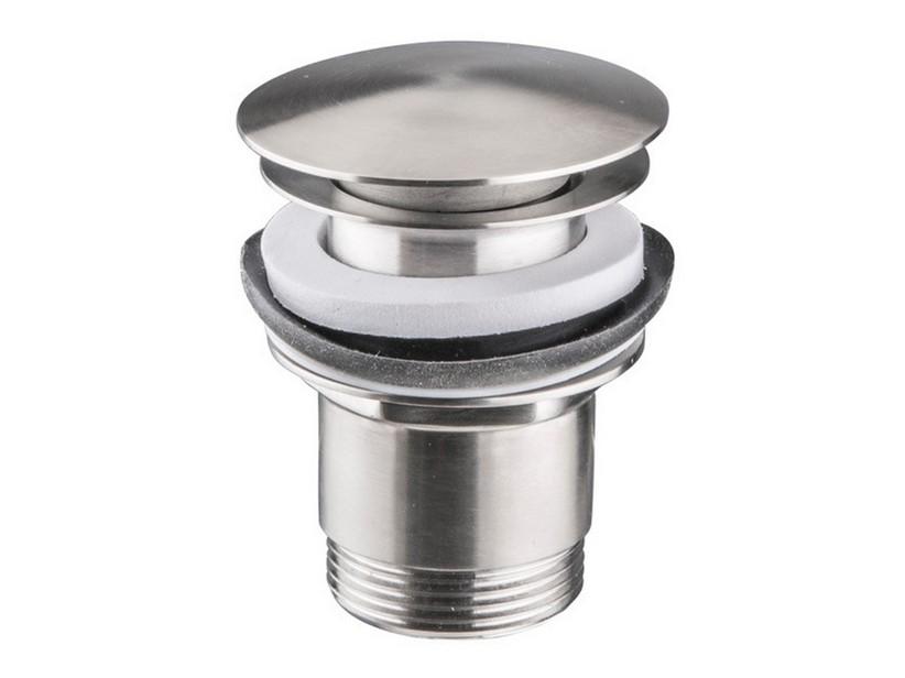 Ablaufventil Luxy aus gebürstetem Edelstahl 316 für Waschbecken mit Überlauf | IperCeramica Ablaufventil Luxy aus gebürstetem Edelstahl 316 für Waschbecken mit Überlauf | IperCeramica