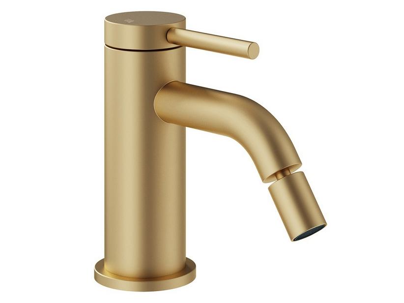 Einhebelarmatur für Bidet STELO ohne Abfluss, satiniertes Gold | IperCeramica Einhebelarmatur für Bidet STELO ohne Abfluss, satiniertes Gold | IperCeramica