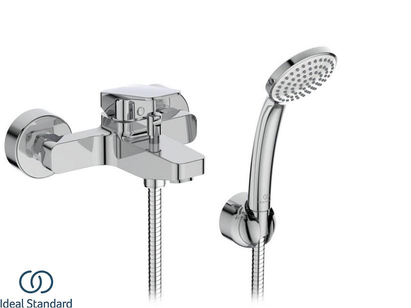 Einhebelarmatur für Badewanne an der Wand IDEAL STANDARD® CERAPLAN mit Duschsatz Chrom | IperCeramica Einhebelarmatur für Badewanne an der Wand IDEAL STANDARD® CERAPLAN mit Duschsatz Chrom | IperCeramica