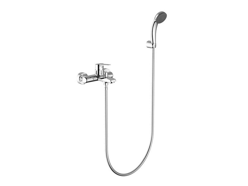 Einhebelarmatur für Badewanne mit Duschsatz CLYDE Chrom | IperCeramica Einhebelarmatur für Badewanne mit Duschsatz CLYDE Chrom | IperCeramica