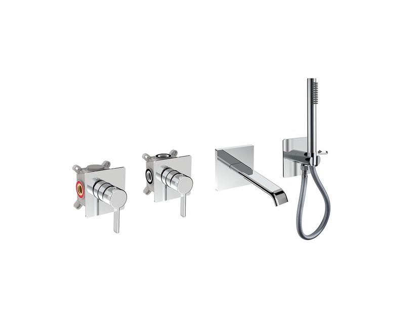 Einbau-Badewannearmatur mit Handbrause Ania Einhebel Chrom | IperCeramica Einbau-Badewannearmatur mit Handbrause Ania Einhebel Chrom | IperCeramica