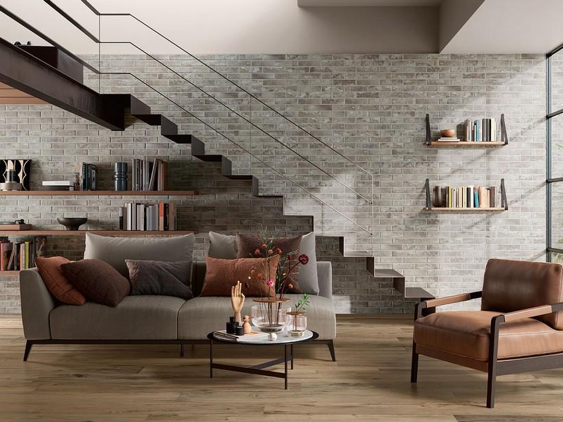 Wandfliese Brixton Cinder 6X25 Feinsteinzeug mit Ziegeloptik Grau | IperCeramica Wandfliese Brixton Cinder 6X25 Feinsteinzeug mit Ziegeloptik Grau | IperCeramica