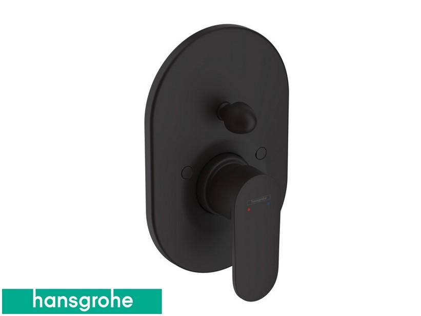 Blende für Einhebel-Duscharmatur Einbau mit Umschaltventil Hansgrohe® Vernis Blend Schwarz | IperCeramica Blende für Einhebel-Duscharmatur Einbau mit Umschaltventil Hansgrohe® Vernis Blend Schwarz | IperCeramica