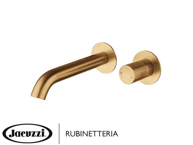 Wandmischer für Waschtisch Jacuzzi® Giulia Edelstahl Messing gebürstet | IperCeramica Wandmischer für Waschtisch Jacuzzi® Giulia Edelstahl Messing gebürstet | IperCeramica