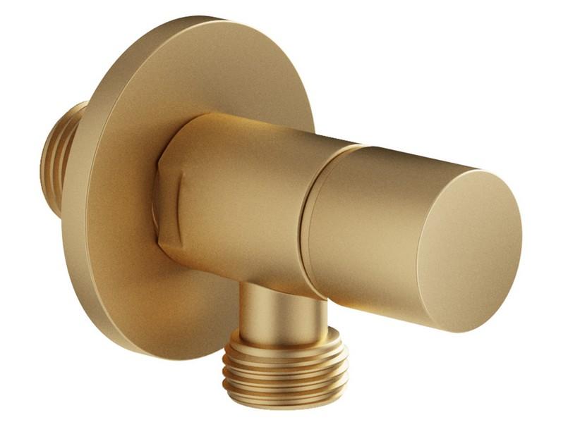 Wasserhahn unter dem Waschbecken STELO rundes Design, satiniertes Gold | IperCeramica Wasserhahn unter dem Waschbecken STELO rundes Design, satiniertes Gold | IperCeramica