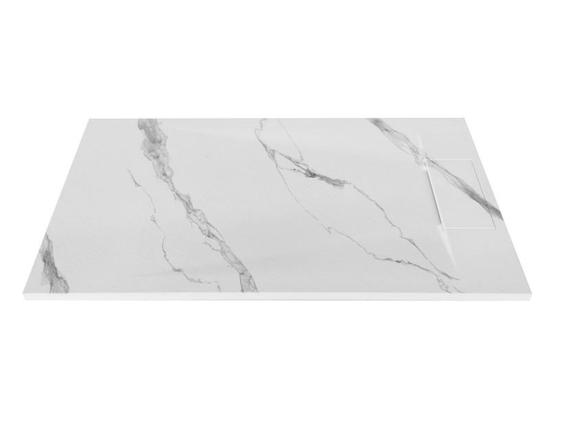 Duschwanne Rune 120x80 cm aus Glasfaser Steinoptik Ausführung Carrara-Marmor Weiß | IperCeramica Duschwanne Rune 120x80 cm aus Glasfaser Steinoptik Ausführung Carrara-Marmor Weiß | IperCeramica