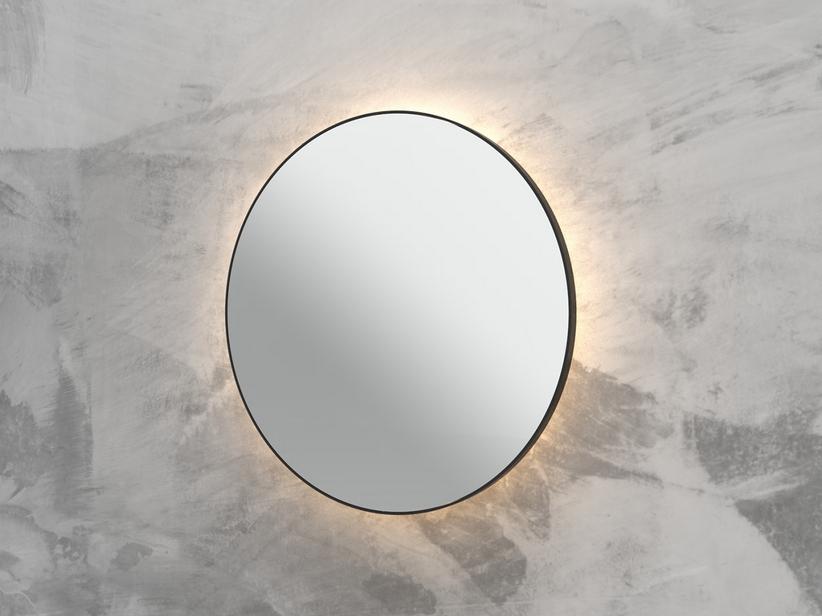 LED-SPIEGEL QUEEN Ø80 cm MIT RAHMEN SCHWARZ MATT | IperCeramica LED-SPIEGEL QUEEN Ø80 cm MIT RAHMEN SCHWARZ MATT | IperCeramica