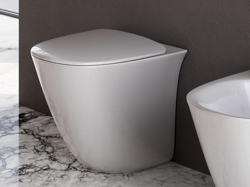 Stand-WC BERLINO Rimless 52 cm wandbündig Weiß | IperCeramica Stand-WC BERLINO Rimless 52 cm wandbündig Weiß | IperCeramica