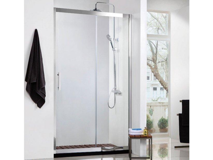 DUSCHSCHIEBETÜR ZEUS 120XH200 Erw 116/117,5 cm GLASSTÄRKE 8 mm TRANSPARENT CHROM | IperCeramica DUSCHSCHIEBETÜR ZEUS 120XH200 Erw 116/117,5 cm GLASSTÄRKE 8 mm TRANSPARENT CHROM | IperCeramica