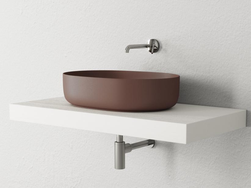 AUFSATZWASCHBECKEN NOLITA 60X40 cm BURGUNDERROT MATT | IperCeramica AUFSATZWASCHBECKEN NOLITA 60X40 cm BURGUNDERROT MATT | IperCeramica