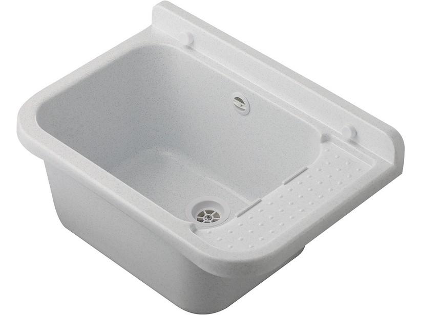 WAND-AUSGUSSBECKEN FÜR AUSSEN u. INNENBEREICH 50X34 H21 cm POLYPROPYLEN MARMOROPTIK GRAU | IperCeramica WAND-AUSGUSSBECKEN FÜR AUSSEN u. INNENBEREICH 50X34 H21 cm POLYPROPYLEN MARMOROPTIK GRAU | IperCeramica