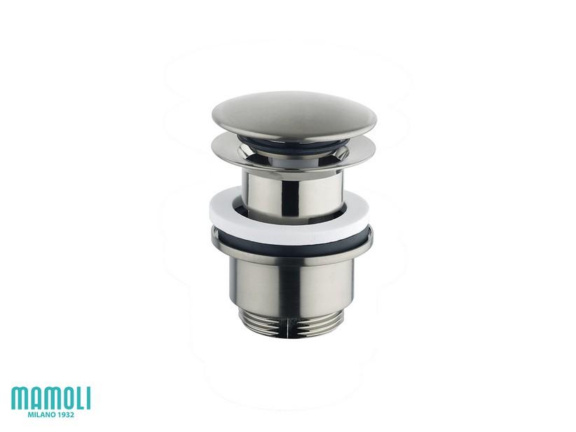 Ablaufgarnitur für Waschbecken Gretha Messing mit der Optik von gebürstetem Edelstahl | IperCeramica Ablaufgarnitur für Waschbecken Gretha Messing mit der Optik von gebürstetem Edelstahl | IperCeramica