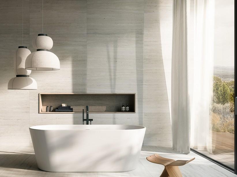 Freistehende Badewanne Ampolla 168x80 cm Weiß Glänzend Poliert | IperCeramica Freistehende Badewanne Ampolla 168x80 cm Weiß Glänzend Poliert | IperCeramica