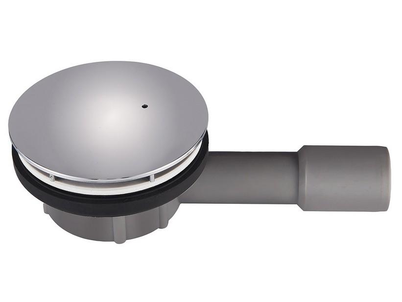 Ablaufgarnitur Low Round Ø90 mm abgesenkt aus ABS mit Kappe Chrom | IperCeramica Ablaufgarnitur Low Round Ø90 mm abgesenkt aus ABS mit Kappe Chrom | IperCeramica