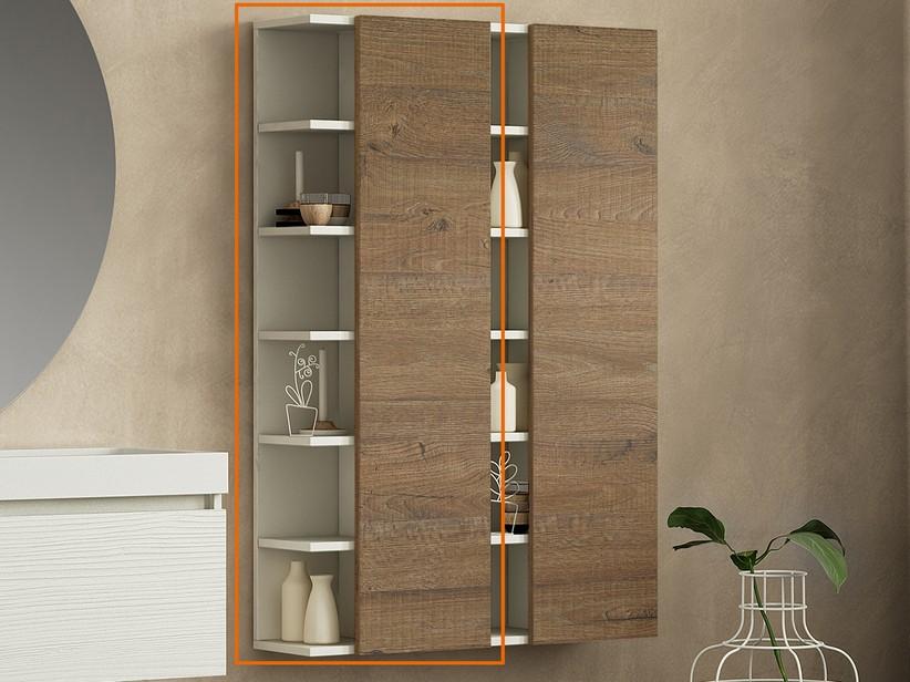 HOCHSCHRANK QUBO OFFEN BIANCO MATRIX/SHERWOOD | IperCeramica HOCHSCHRANK QUBO OFFEN BIANCO MATRIX/SHERWOOD | IperCeramica