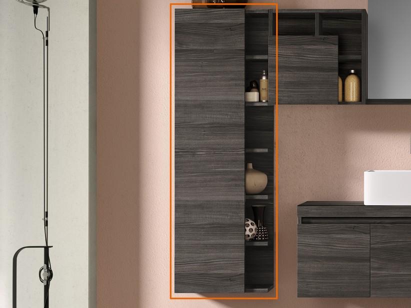 HOCHSCHRANK QUBO OFFEN OLMO LAVA | IperCeramica HOCHSCHRANK QUBO OFFEN OLMO LAVA | IperCeramica